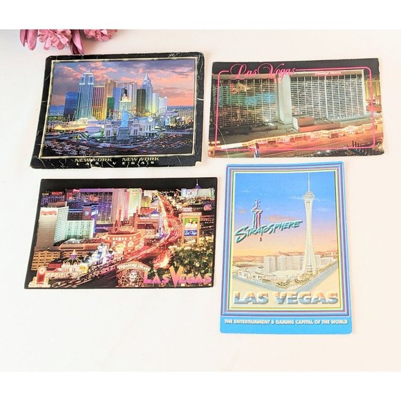 Vtg Las Vegas Casino Poker Chips Souvenir Collector Buttons Calendar Postcards - Picture 6 of 10